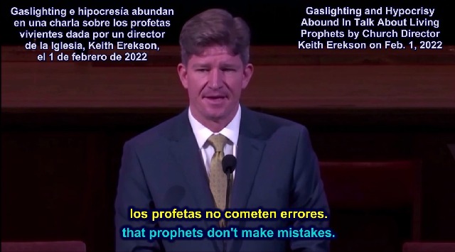 Gaslighting and Hypocrisy Abound In Talk About Living LDS Prophets by Keith Erekson