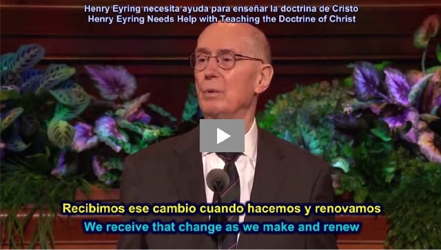 Henry Eyring Needs Help with Teaching the Doctrine of Christ